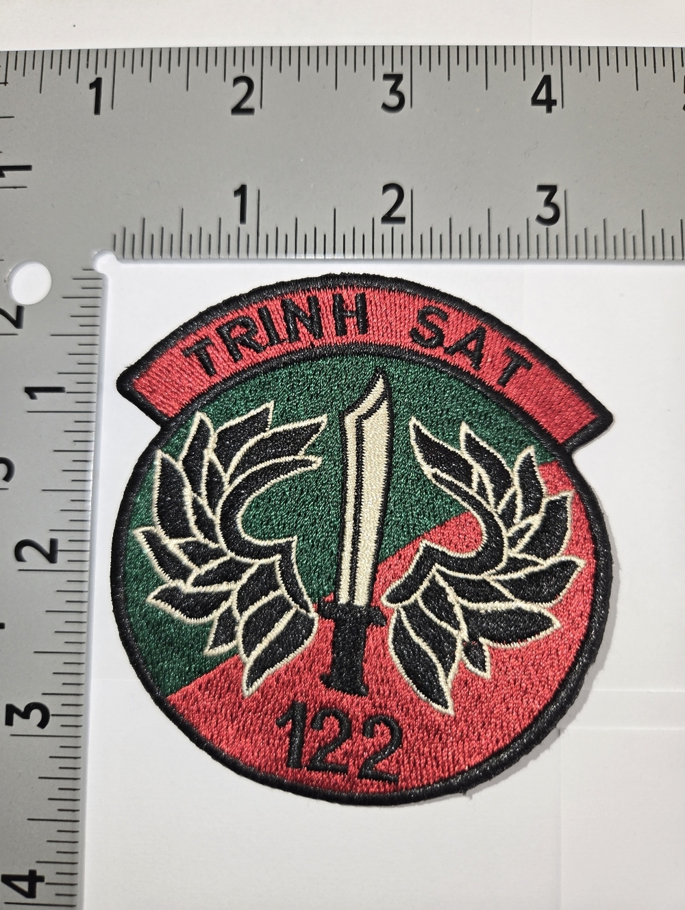 Polo Ralph Lauren Patches Trinh Sat 122 Green Red Embroidered Patch